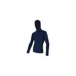 SENSOR MERINO DF pánské triko dl.rukáv s kapucí deep blue