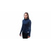 SENSOR MERINO DF dámské triko dl.rukáv s kapucí deep blue