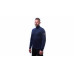 SENSOR MERINO UPPER pánská mikina krátký zip deep blue