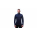 SENSOR MERINO UPPER pánská mikina krátký zip deep blue