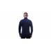 SENSOR MERINO UPPER pánská mikina krátký zip deep blue