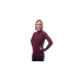 SENSOR MERINO UPPER dámská mikina celozip port red