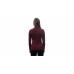 SENSOR MERINO UPPER dámská mikina krátký zip port red