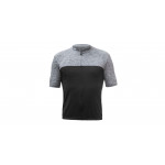 SENSOR CYKLO MOTION pánský dres kr.rukáv celozip černá/šedá