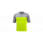 SENSOR CYKLO MOTION pánský dres kr.rukáv celozip neon yellow/šedá