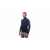 SENSOR MERINO ACTIVE pánské triko dl.rukáv stoják zip deep blue