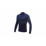 SENSOR MERINO ACTIVE pánské triko dl.rukáv stoják zip deep blue