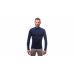 SENSOR MERINO ACTIVE pánské triko dl.rukáv stoják zip deep blue