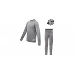 SENSOR MERINO ACTIVE SET dětský triko dl.rukáv + spodky šedá
