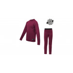SENSOR MERINO ACTIVE SET dětský triko dl.rukáv + spodky lilla