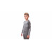 SENSOR MERINO IMPRESS SET dětský triko dl.rukáv + spodky šedá/maori