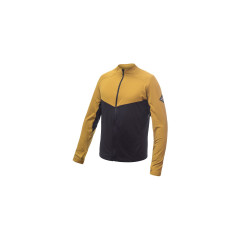 SENSOR COOLMAX THERMO pánská mikina celozip černá/mustard