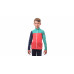 SENSOR COOLMAX THERMO dětská mikina celozip korál/sea green/deep blue