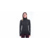 SENSOR MERINO BOLD dámské triko dl.rukáv roll neck anthracite gray