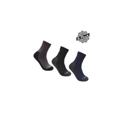 SENSOR PONOŽKY 3-PACK TREKING EVO černá/šedá/modrá