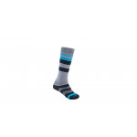 SENSOR PONOŽKY SLOPE MERINO dětské šedá/černá/tyrkys