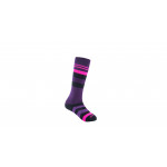 SENSOR PONOŽKY SLOPE MERINO dětské černá/růžová/fialová