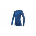 SENSOR MERINO AIR dámské triko dl.rukáv tm.modrá