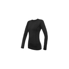 SENSOR MERINO AIR dámské triko dl.rukáv černá