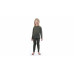 SENSOR MERINO AIR SET dětský triko dl.rukáv + spodky olive green