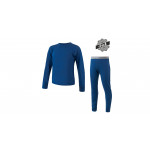 SENSOR MERINO AIR SET dětský triko dl.rukáv + spodky tm.modrá