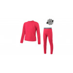 SENSOR MERINO AIR SET dětský triko dl.rukáv + spodky magenta