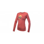 SENSOR MERINO ACTIVE TRIGLAV dámské triko dl.rukáv terracotta