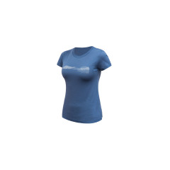 SENSOR MERINO AIR HILLS dámské triko kr.rukáv riviera blue
