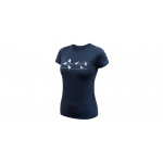 SENSOR MERINO ACTIVE SONGBIRDS dámské triko kr.rukáv deep blue