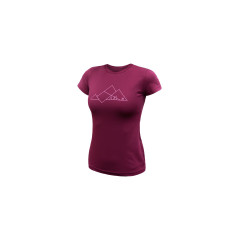 SENSOR COOLMAX TECH GEO MOUNTAINS dámské triko kr.rukáv lilla