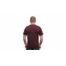 SENSOR MERINO BLEND ELEMENTS pánské triko kr.rukáv port red