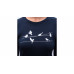 SENSOR MERINO ACTIVE SONGBIRDS dámské triko dl.rukáv deep blue