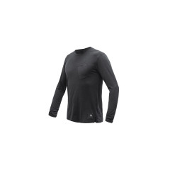 SENSOR MERINO AIR traveller pánské triko dl.rukáv černá