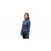 SENSOR MERINO BOLD dámské triko roll neck dl.rukáv cool blue