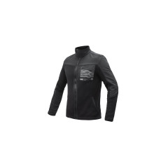 SENSOR TEDDY unisex bunda fleece celozip černá