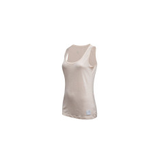 SENSOR MERINO LITE dámské triko bez rukávu mottled beige