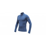 SENSOR MERINO BOLD pánské triko dl.rukáv roll neck cool blue