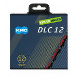 KMC DLC 12 ČERNO-ČERVENÝ WAXED BOX