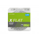 KMC X-FLAT STŘÍBRNÝ WAXED BOX
