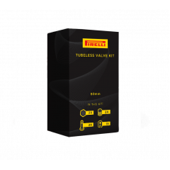 PIRELLI Bezdušové ventilky 80mm, černé, 2 ks