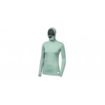 SENSOR MERINO DF dámské triko dl.rukáv s kapucí basil green