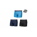 SENSOR MERINO ACTIVE 3-PACK pánské trenky černá/modrá/deep blue