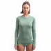 SENSOR MERINO DF dámské triko dl.rukáv basil green