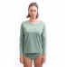 SENSOR MERINO AIR traveller dámské triko dl.rukáv basil green
