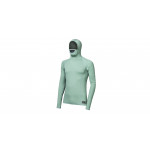 SENSOR MERINO DF pánské triko dl.rukáv s kapucí basil green