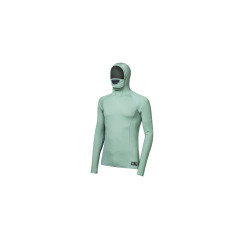 SENSOR MERINO DF pánské triko dl.rukáv s kapucí basil green