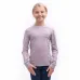 SENSOR MERINO DF LOGO UP juniorské triko dl.rukáv mystic violet