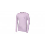 SENSOR MERINO DF LOGO UP juniorské triko dl.rukáv mystic violet