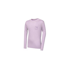 SENSOR MERINO DF LOGO UP juniorské triko dl.rukáv mystic violet