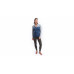 SENSOR MERINO BOLD dámské triko dl.rukáv zip cool blue/cool gray